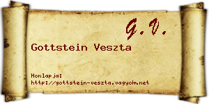 Gottstein Veszta névjegykártya